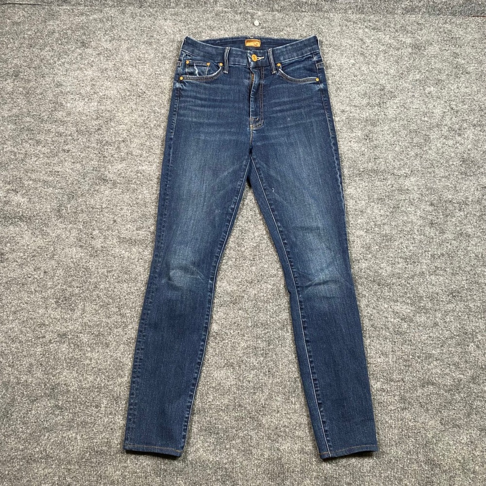 Mother High Waisted Looker‎ Skinny Jeans Teaming Up Dark Wash 1221-104 Womens 26